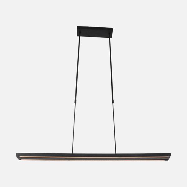 Suspension LED extensible noire, largeur 88-140 cm | Zelena Motion