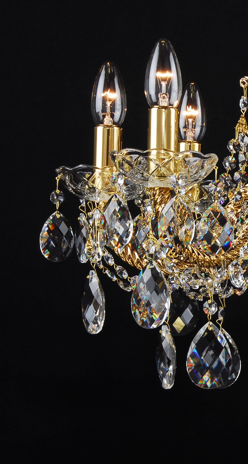 Lustre en cristal LLCH08-COATED-CRYSTAL-D
