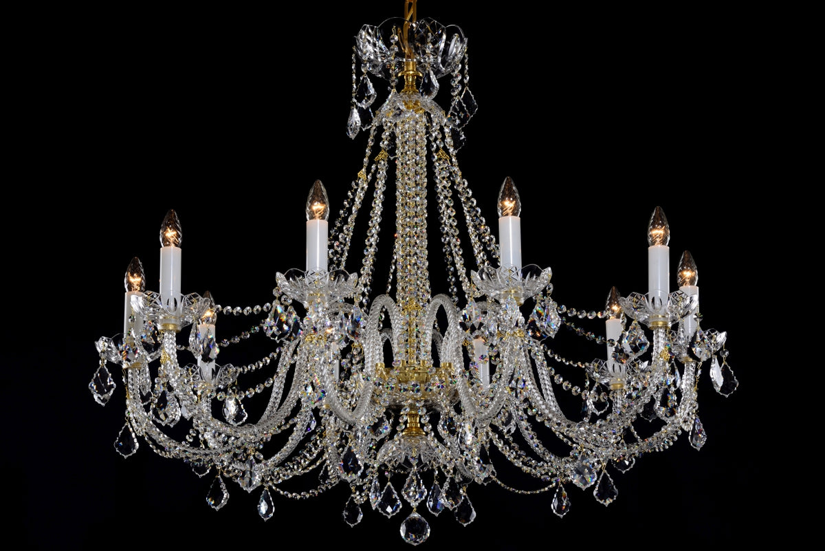 Lustre en cristal LLCH10-CRYSTAL-XL