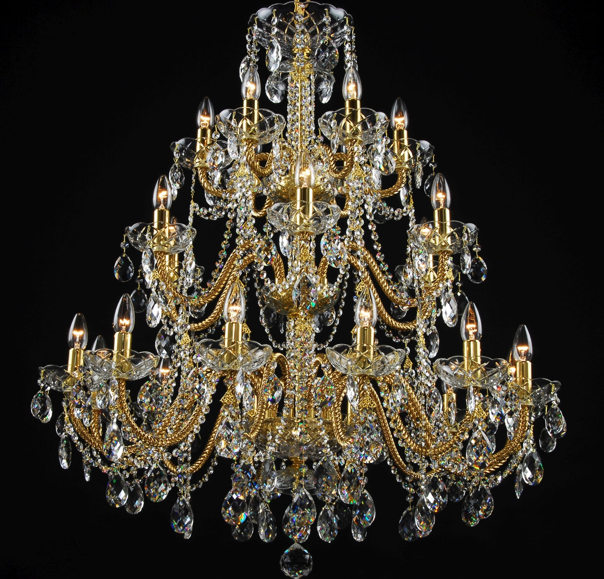 Lustre en cristal LLCH24-COATED-CRYSTAL-D