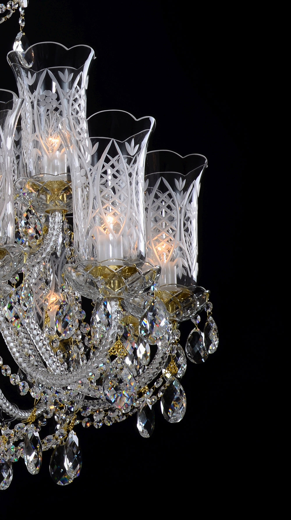 Lustre en cristal LLCH24-CRYSTAL-DT