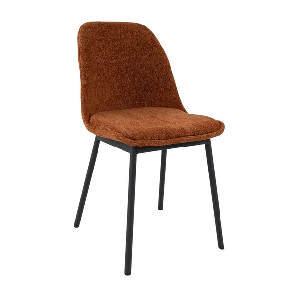 Chaise De Salle À Manger Confort Tissu Orange | GARI