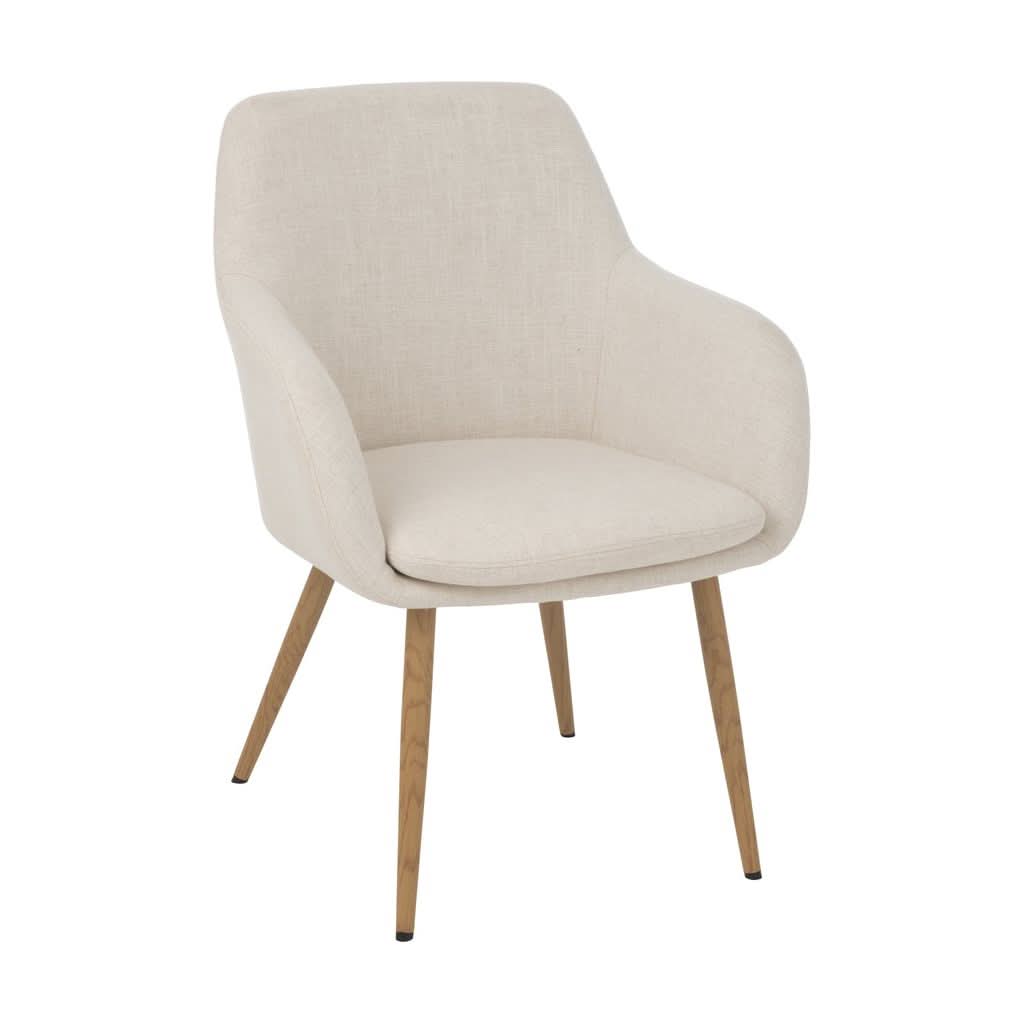 Chaise Miles Acier Mousse Ivoire | Xyla - Designix Chaises