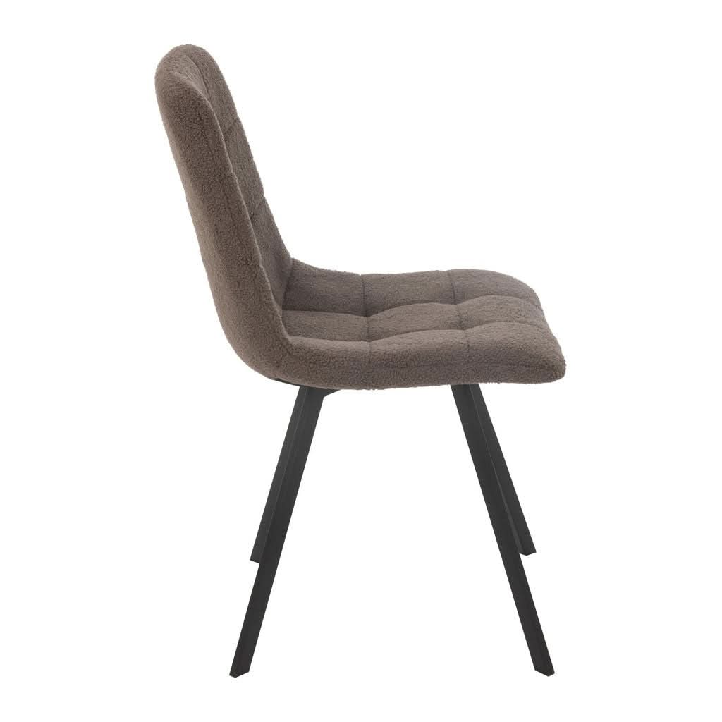 Chaise Salle à Manger Métal Marron | Nyla - Designix Chaises