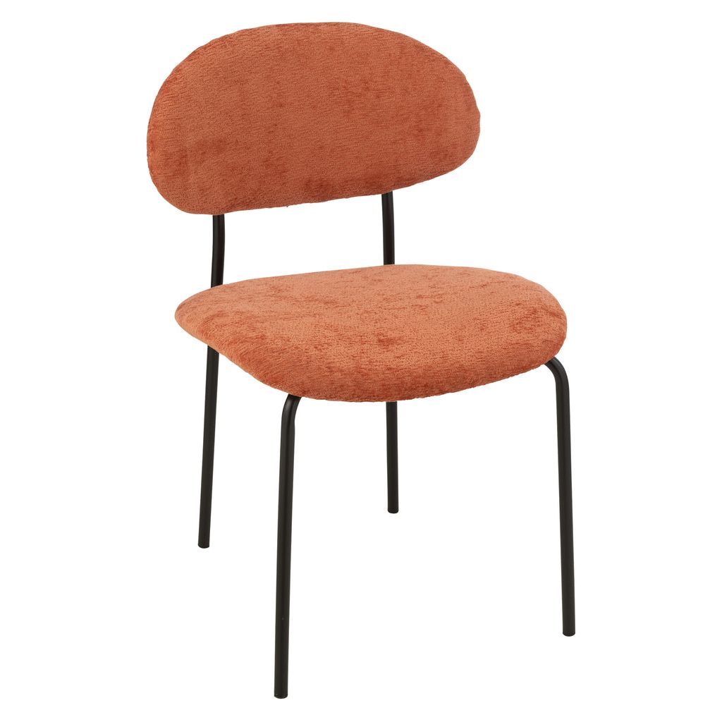 Chaise Salle à Manger Orange Rouille | Orie - Designix Chaises
