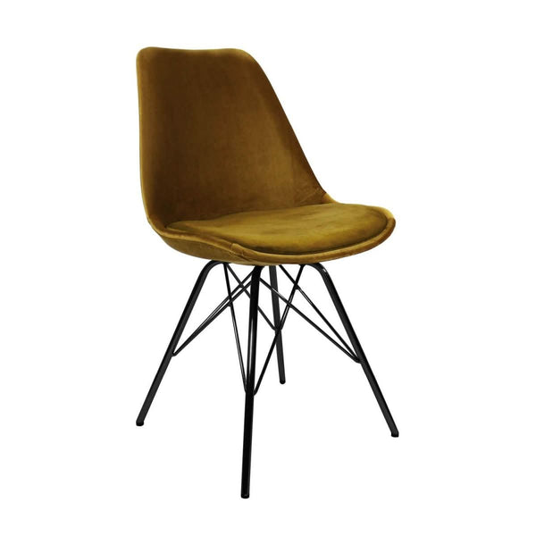 Chaise Seau Velours Design Polyvalente Pour Salon Et Bureau | LUXA