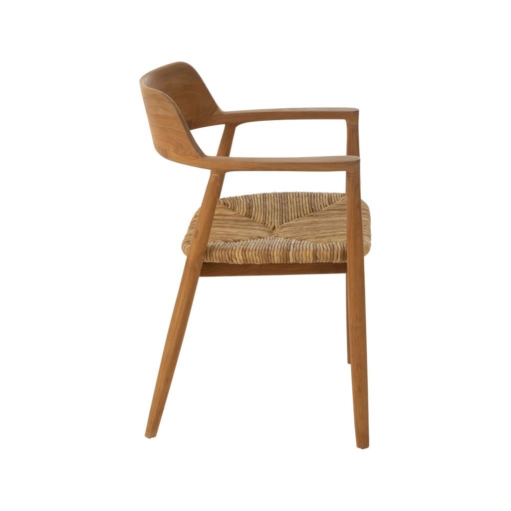 Chaise Teck Naturel Hiro | Riya - Designix Chaises