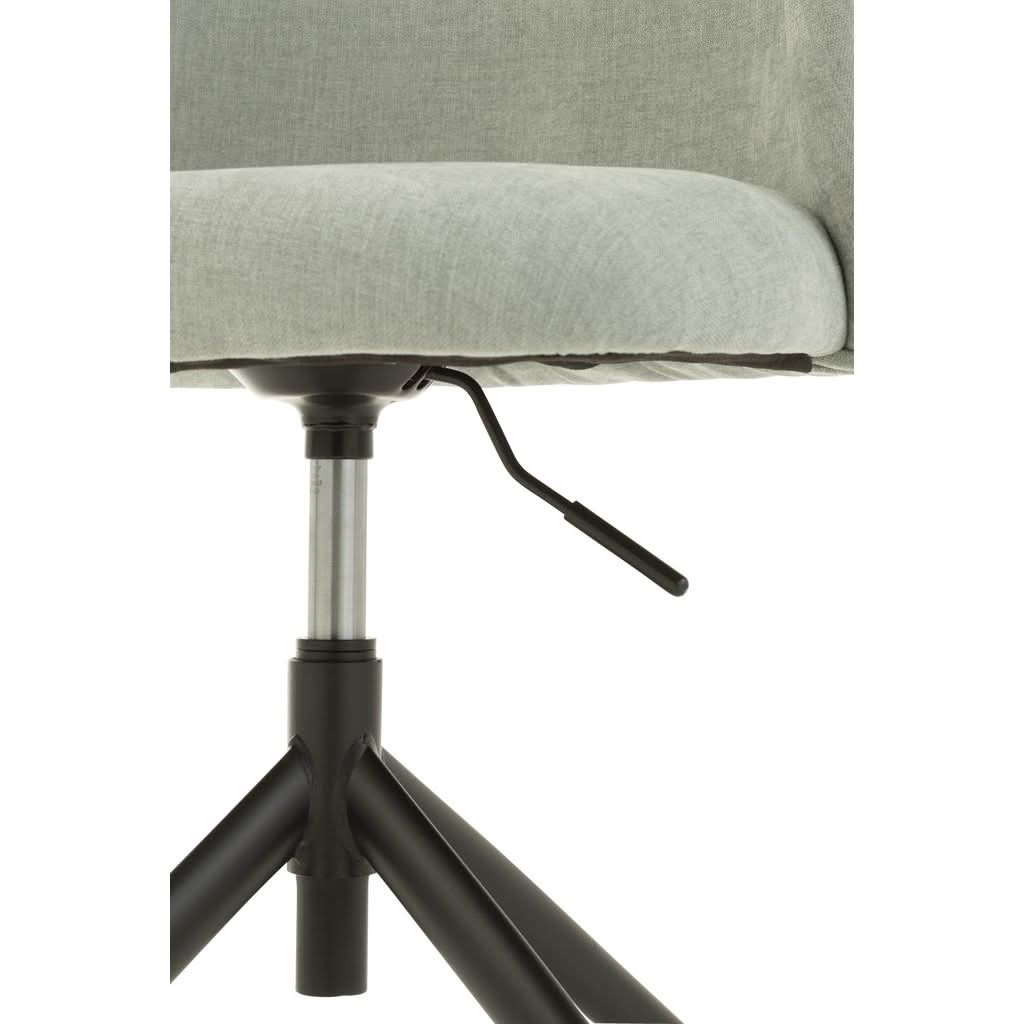 Chaise Tournante Tissu Bleu Clair | Wali - Designix Chaises