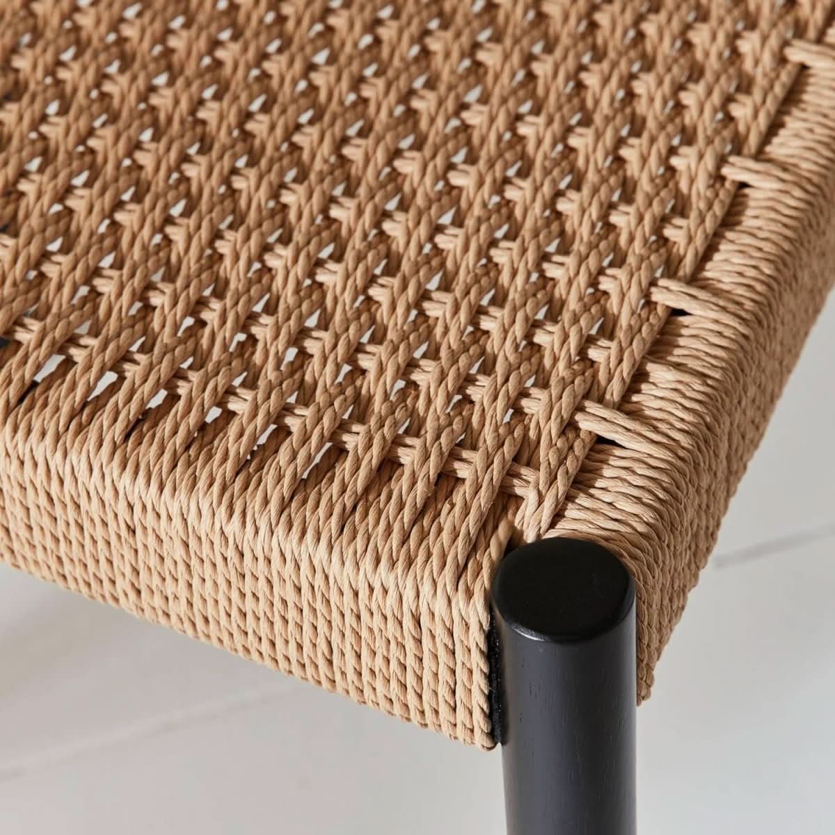 Chaises Bois Cordes Noires | Luxe - Designix Chaises
