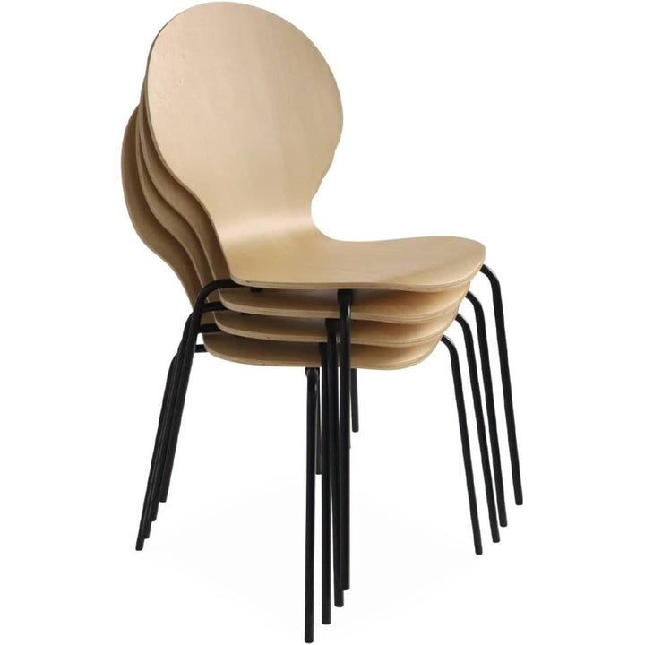 Chaises Bois Hévéa Moderne | Détente - Designix Chaises