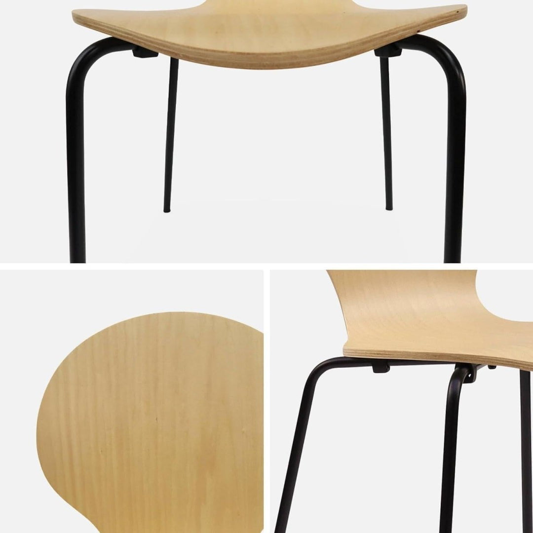 Chaises Bois Hévéa Moderne | Détente - Designix Chaises