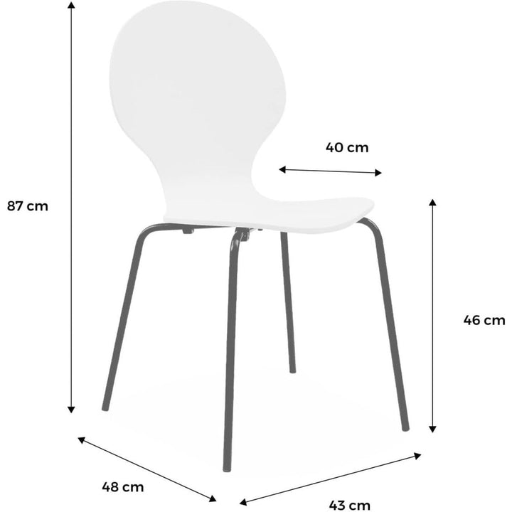 Chaises Bois Hévéa Moderne | Détente - Designix Chaises