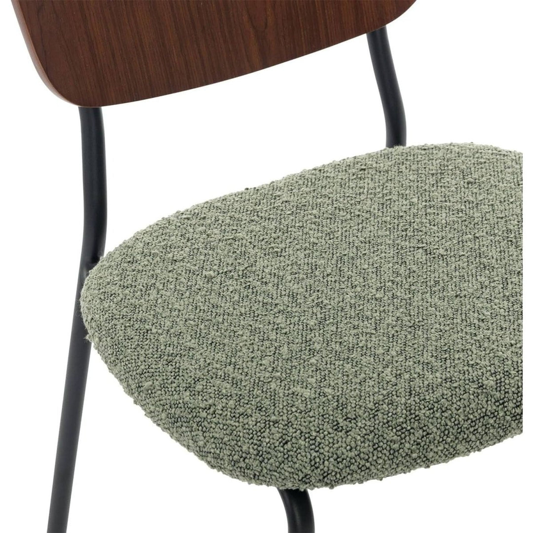 Chaises Bouclette Texturée Verte | Aube - Designix Chaises