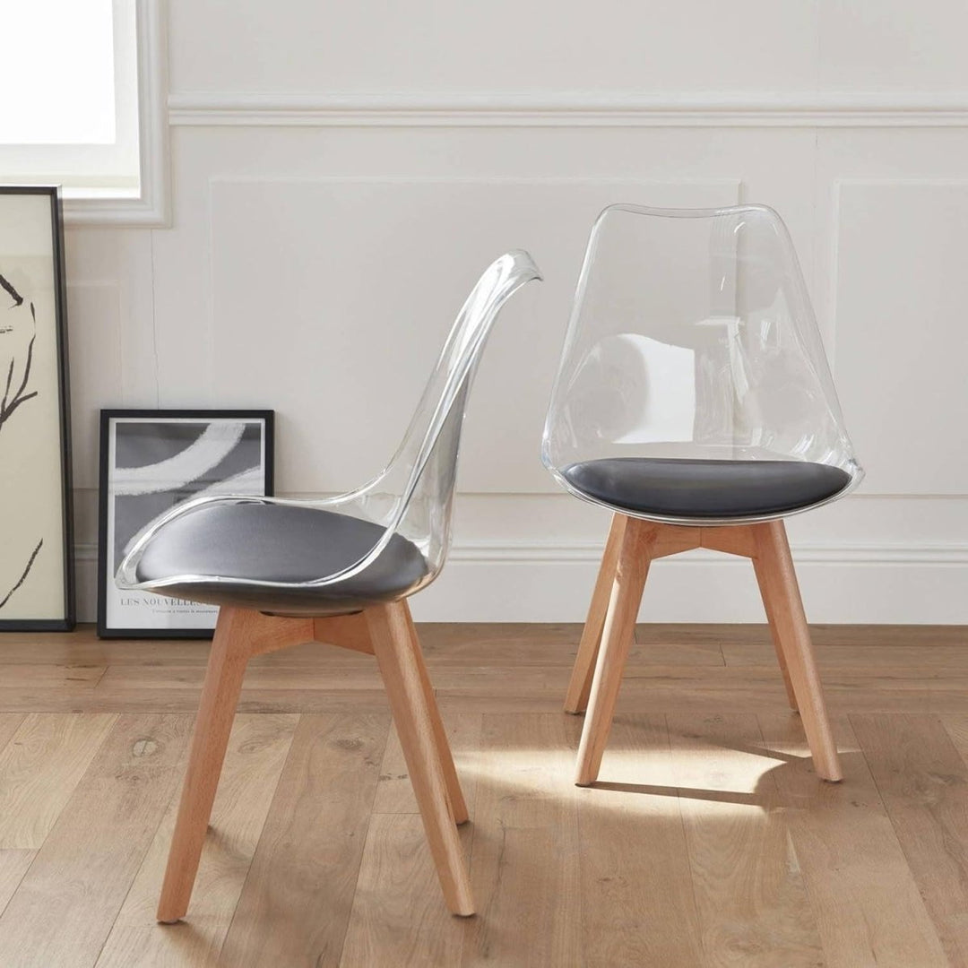 Chaises Scandinaves Coque Transparente | Joyau - Designix Chaises