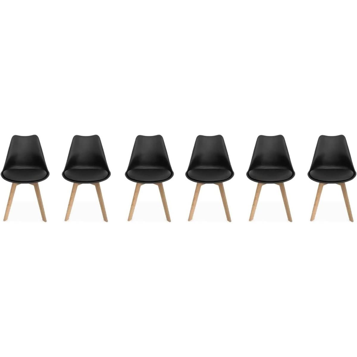 Chaises Scandinaves Pieds Bois | Granit - Designix Chaises
