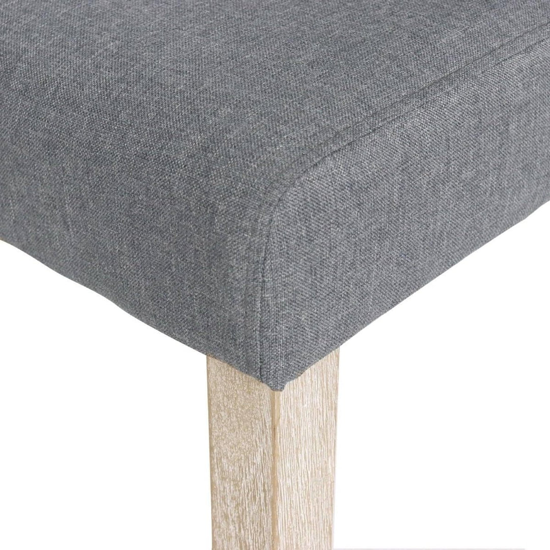 Chaises Tissu Bois Gris | Perle - Designix Chaises