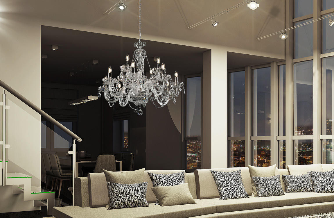 Lustre en cristal de Boheme EL4151202PB