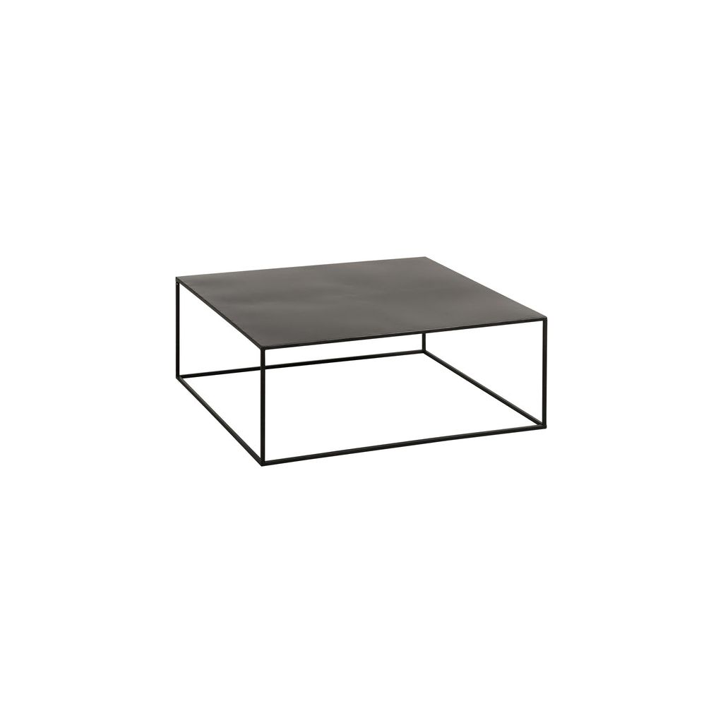 Table basse carrée en métal noir | Designix - - https://designix.fr