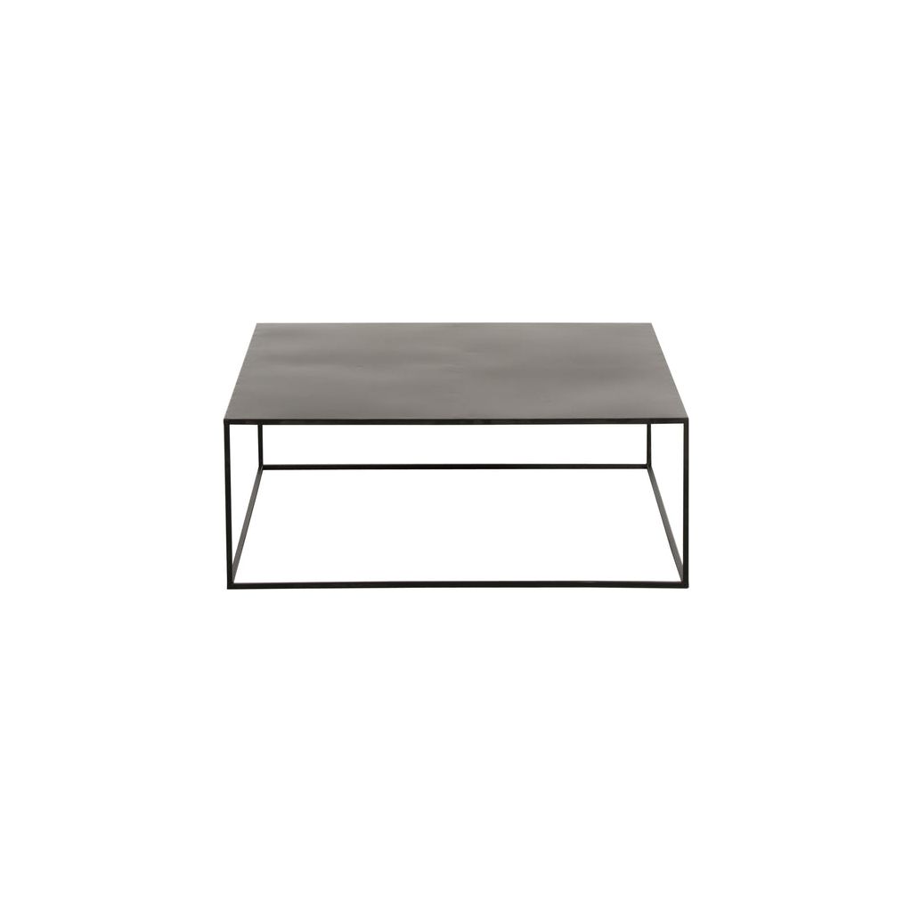 Table basse carrée en métal noir | Designix - - https://designix.fr