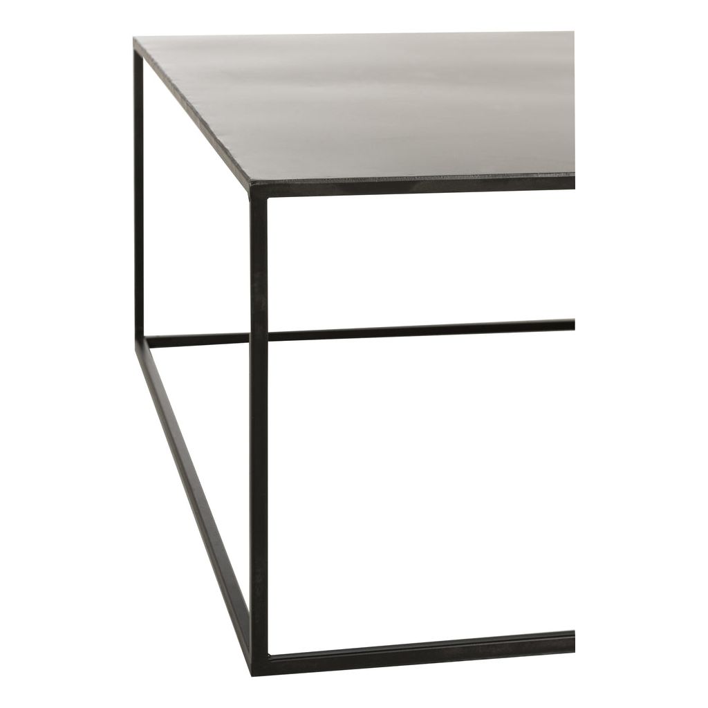 Table basse carrée en métal noir | Designix - - https://designix.fr