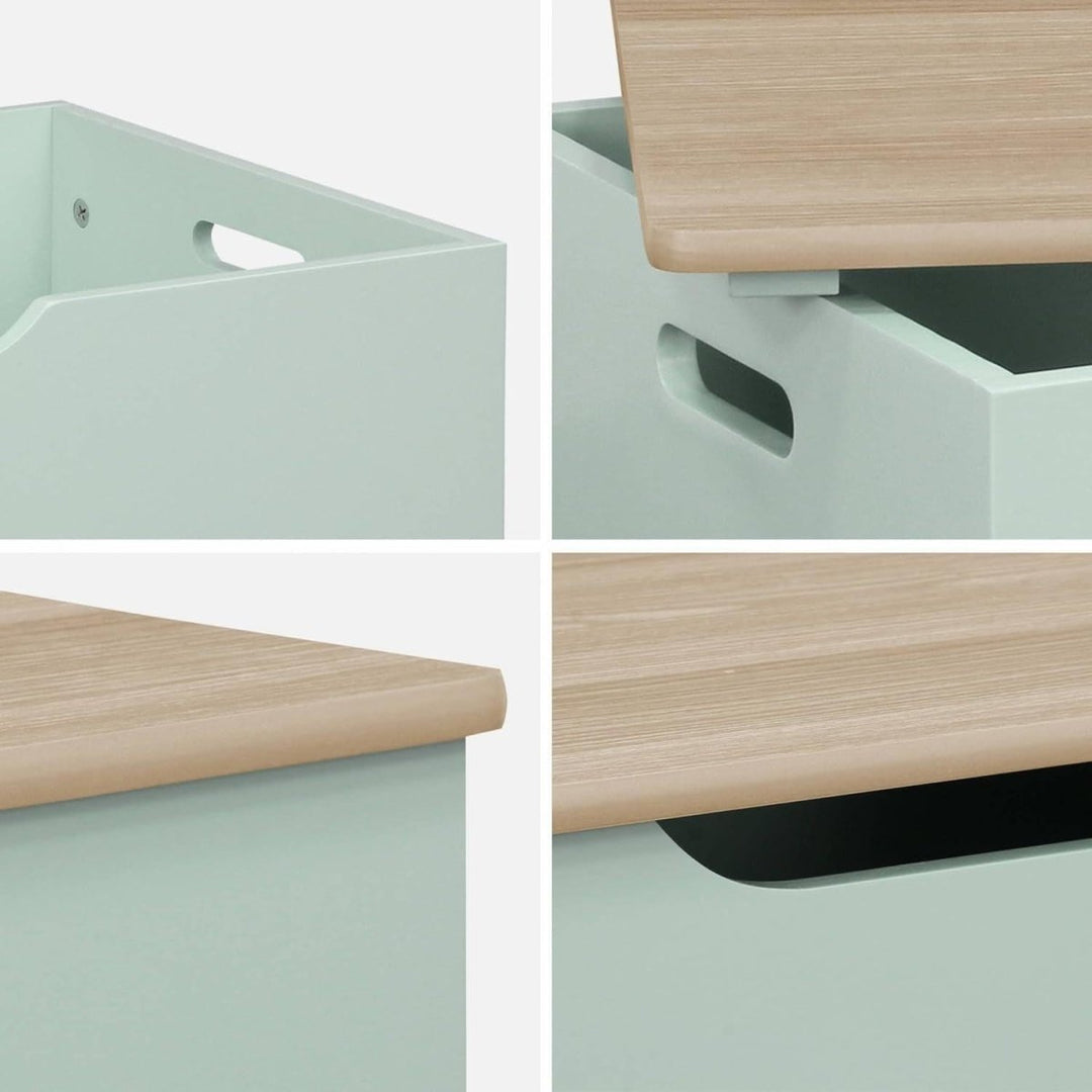Coffre Jouets Bois Rabattable | Modo - Designix Coffre de Rangement
