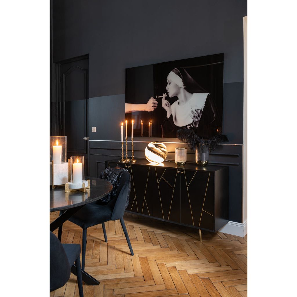 Commode Noir Or Moderne - Designix