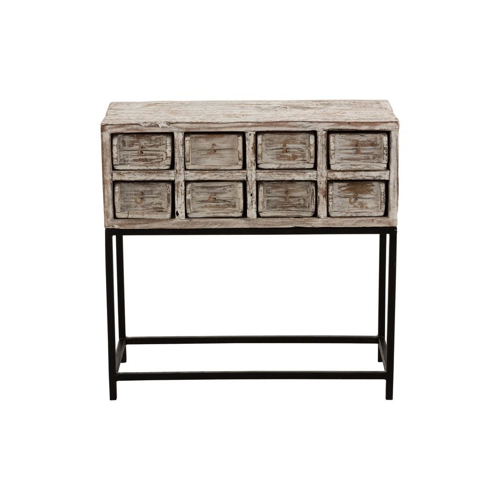 Console Avec 8 Tiroirs En Bois - Designix