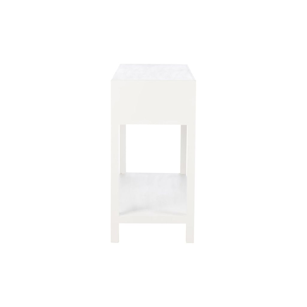 Console Avec Paniers Bois Blanc - Designix
