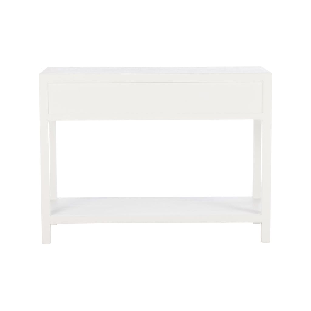 Console Avec Paniers Bois Blanc - Designix
