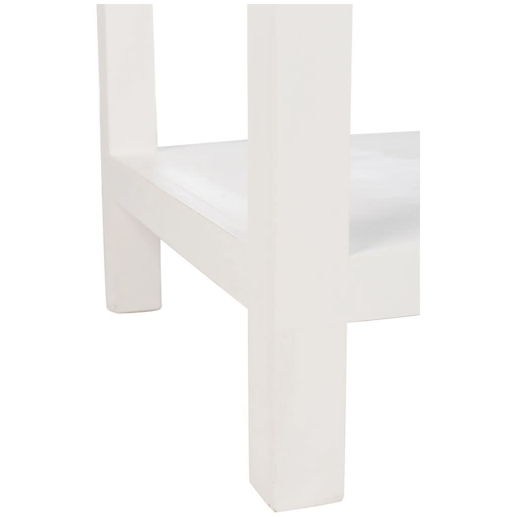 Console Avec Paniers Bois Blanc - Designix