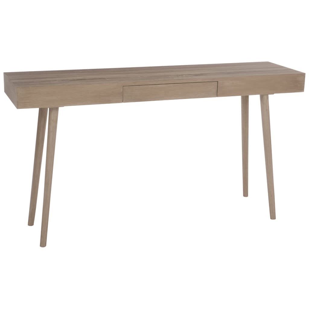 Console Bois Naturel Avec Tiroir - Designix