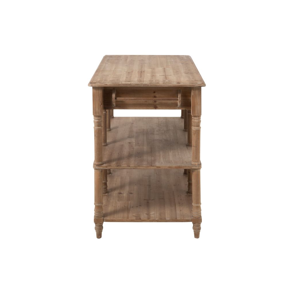 Console Bois Naturel Avec Tiroirs - Designix