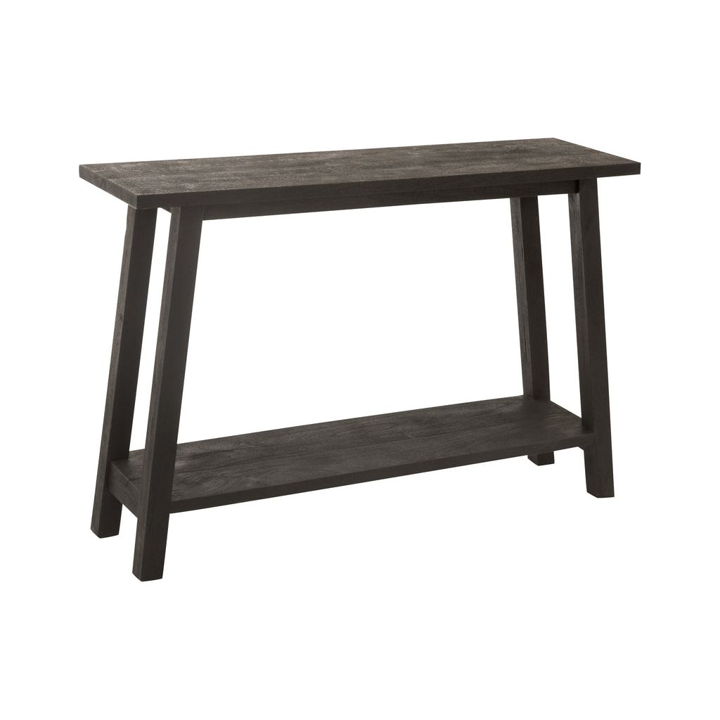Console Carrée Bois Mangue Noir - Designix