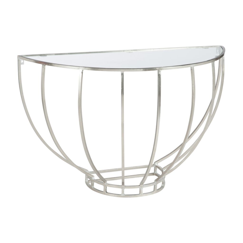 Console Demi - Sphère Argentée - Designix