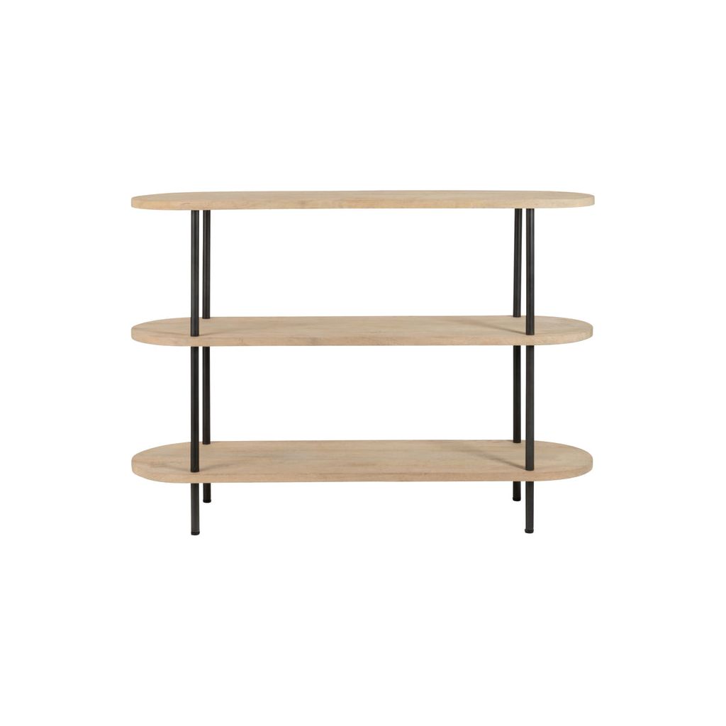 Console Élégante 3 Étagères Bois Fer - Designix