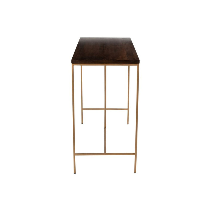 Console Fer Bois Mangue Doré - Designix