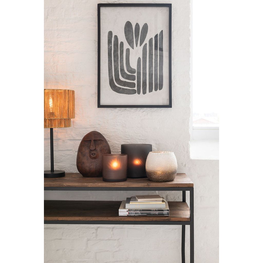 Console Marron Noir Bois Métal - Designix