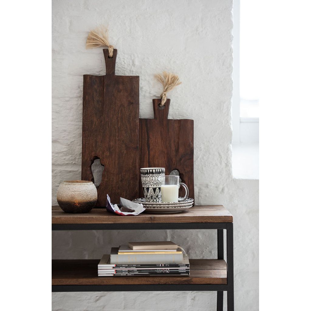 Console Marron Noir Bois Métal - Designix