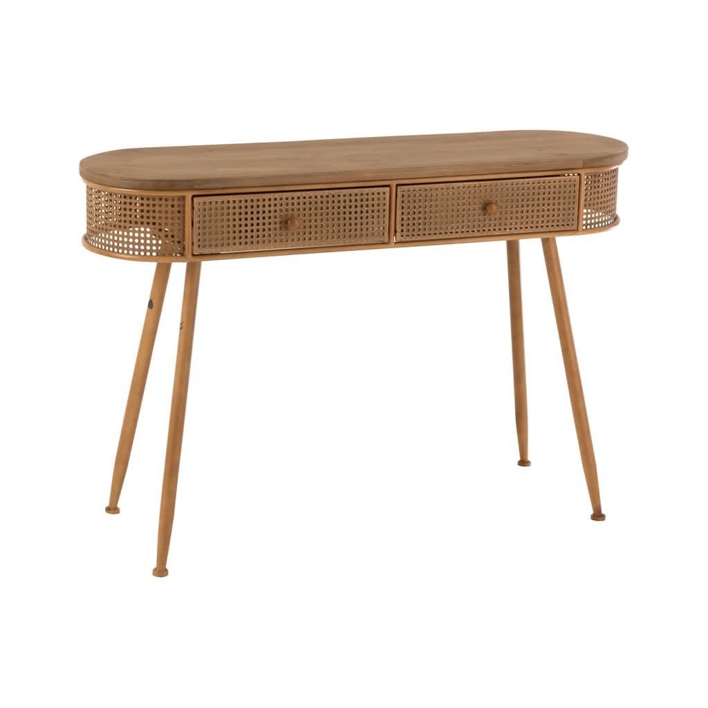 Console Métal Bois Marron - Designix