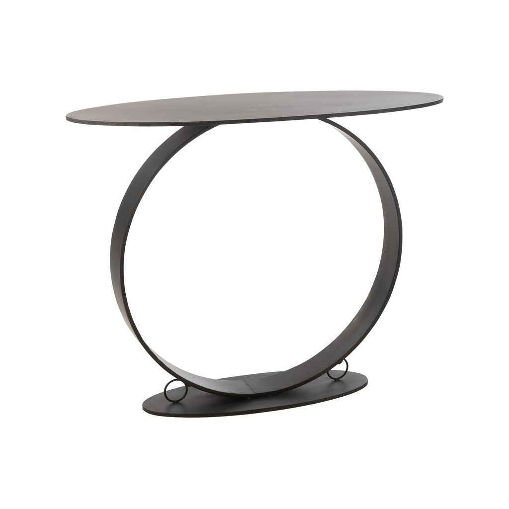 Console Métallique Noir Élégante - Designix