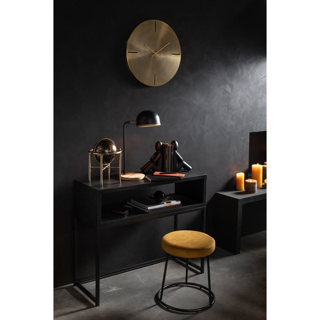 Console Noir Bois Métal Ouverte - Designix