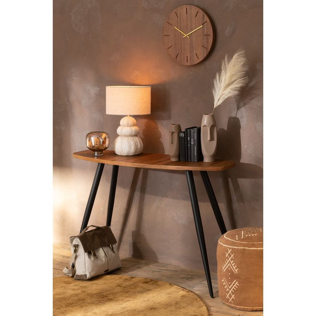 Console Ovale Bois Recyclé Naturel - Designix