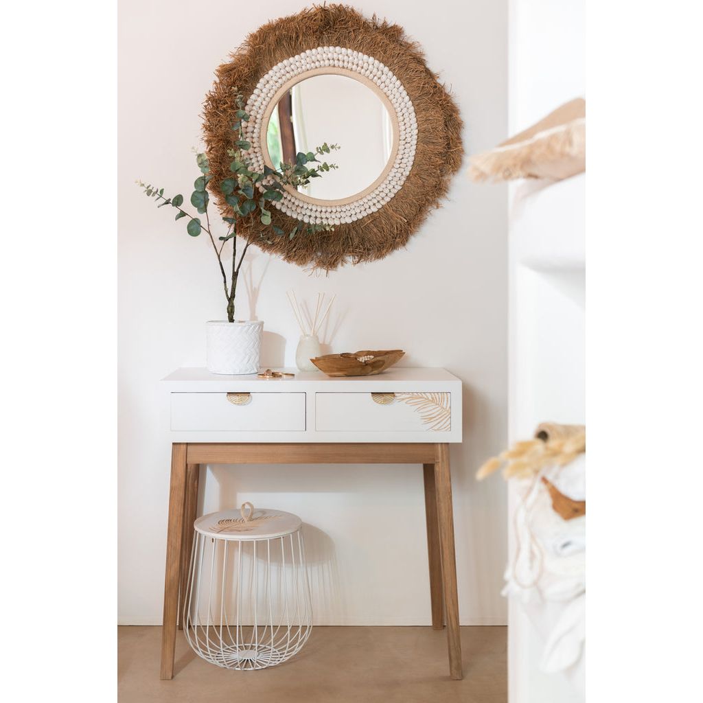 Console Tiroirs Bois MDF Blanc - Designix