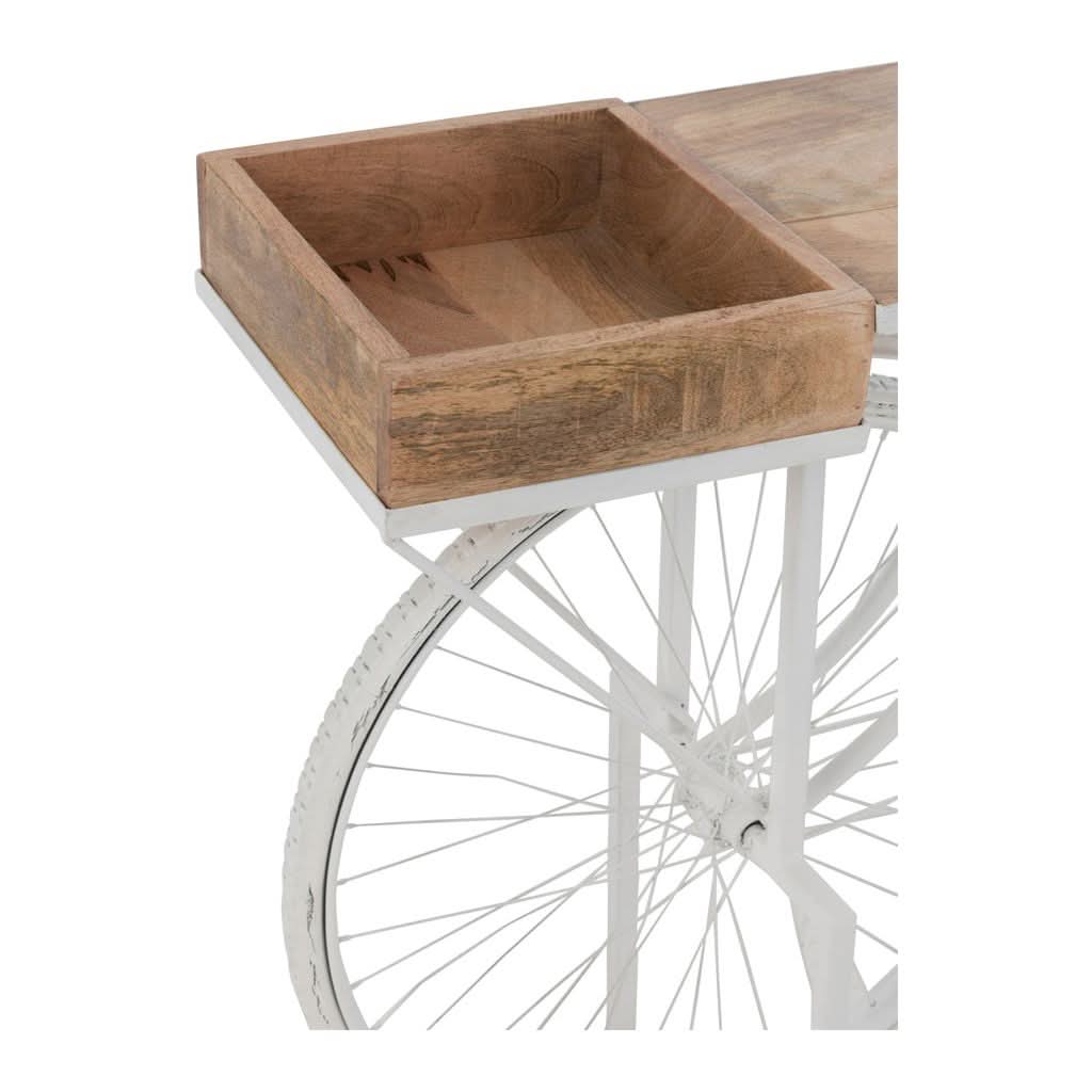 Console Vélo Métal Bois Naturel - Designix