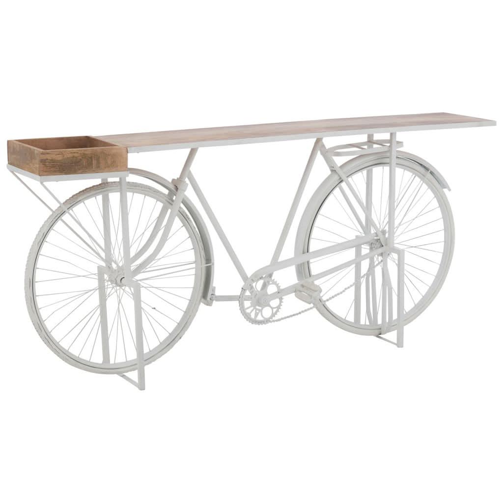 Console Vélo Métal Bois Naturel - Designix