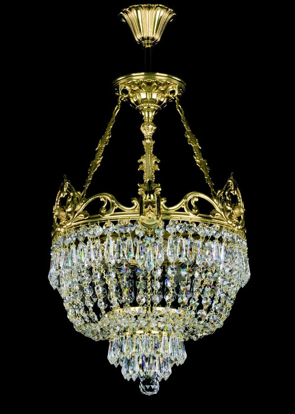 Lustre en laiton L16207CHCLN