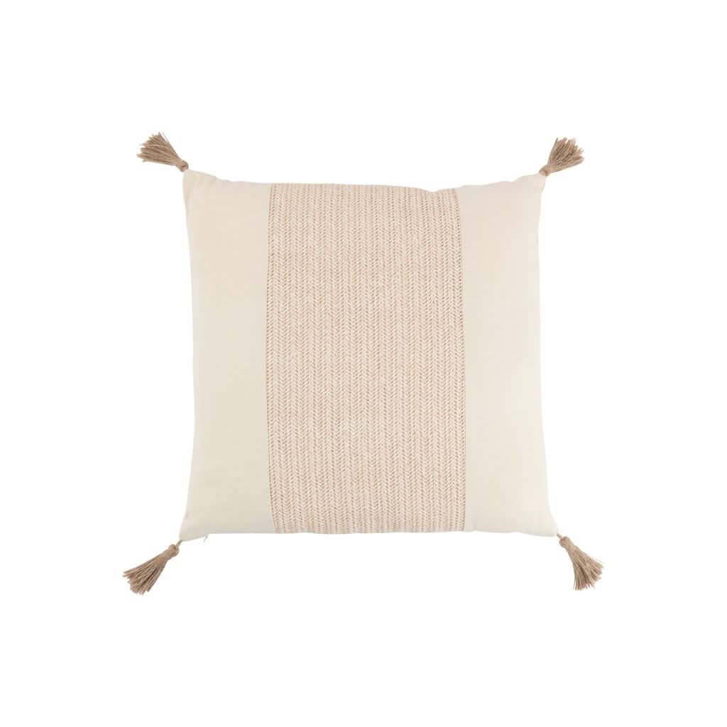 Coussin Beige Polyester Tissé - Designix