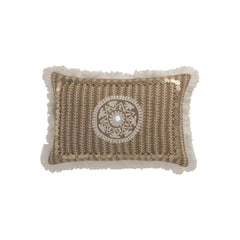 Coussin Jute Naturel Rectangulaire