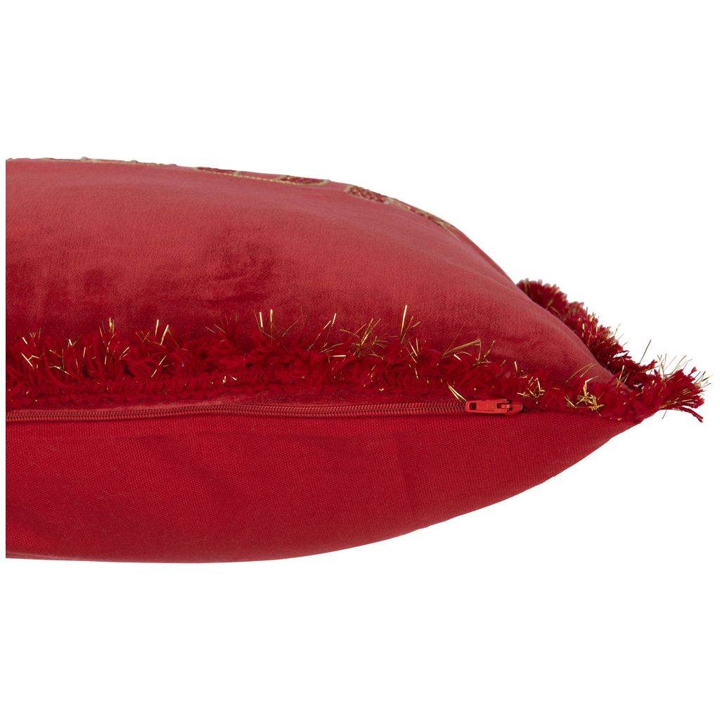 Coussin Textile Amour Rouge/Or - Designix