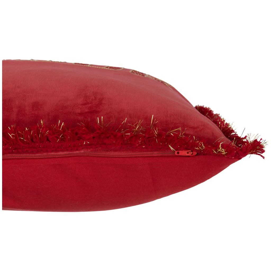 Coussin Textile Amour Rouge/Or - Designix